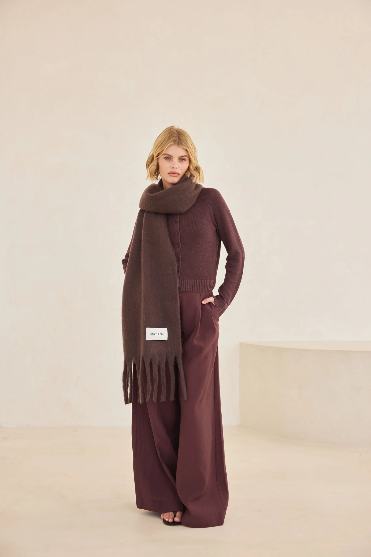 The Reykjavik Scarf - Dökk Brúnn