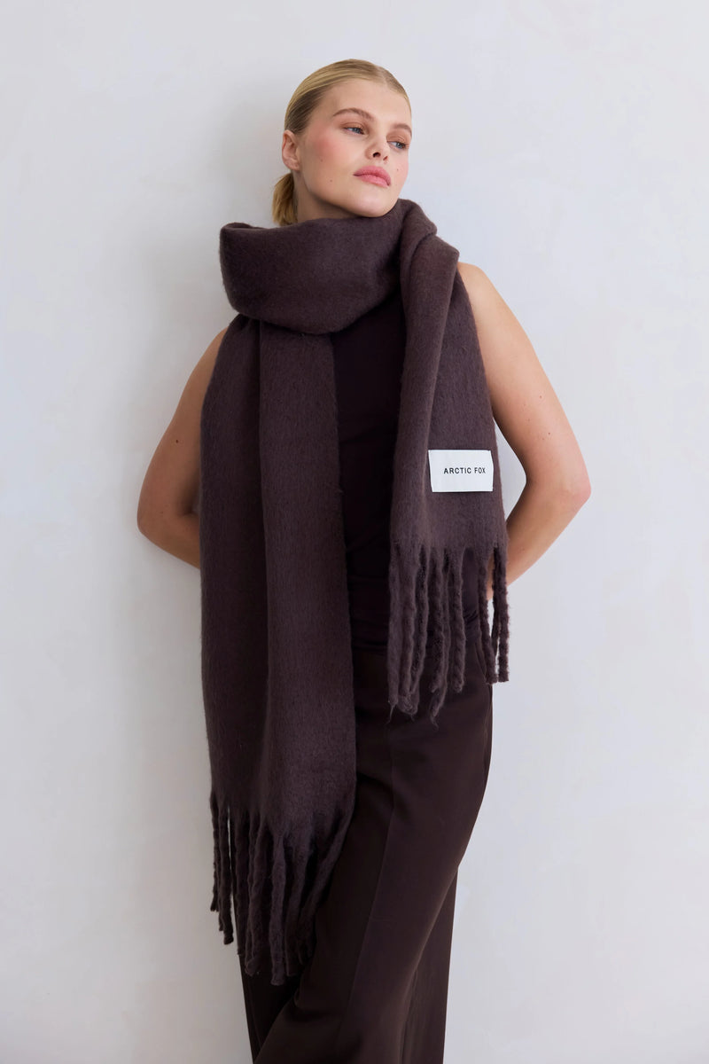 The Reykjavik Scarf - Dökk Brúnn