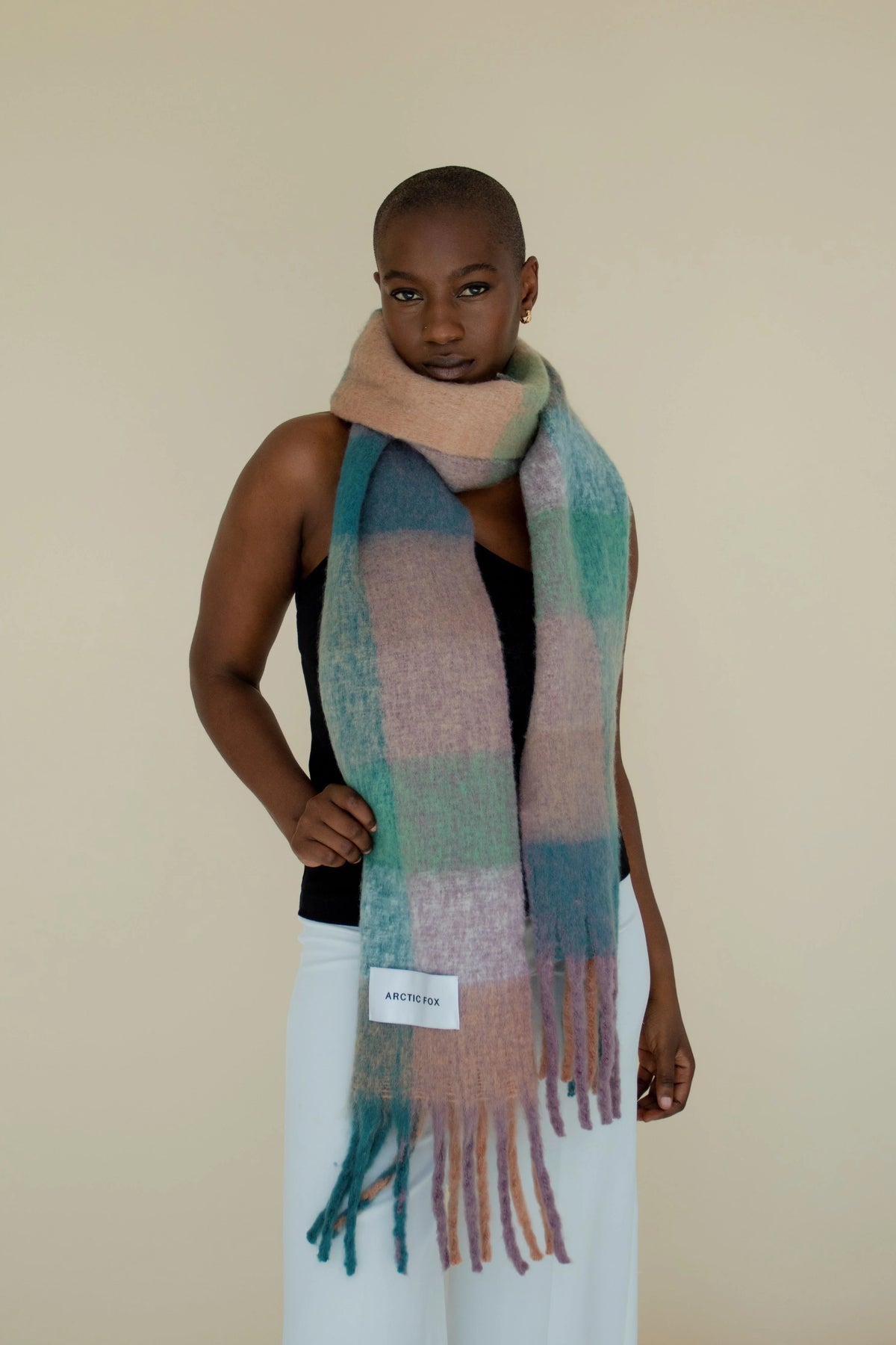 The Reykjavik Scarf - Lilac Check