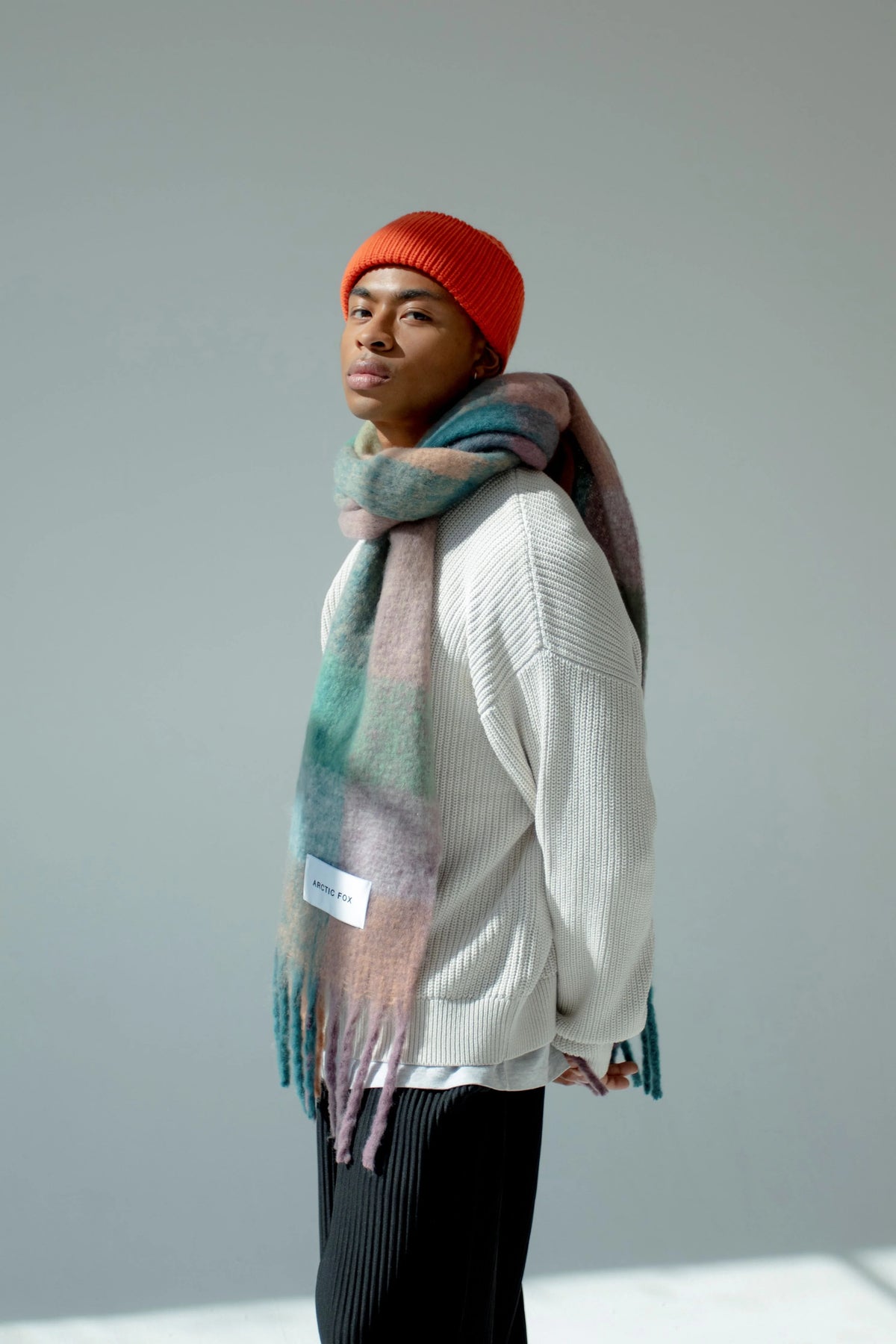 The Reykjavik Scarf - Lilac Check