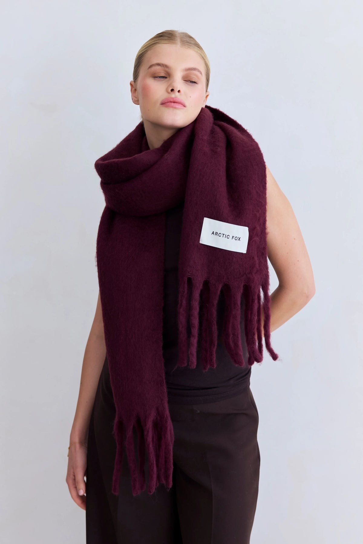 The Stockholm Scarf - Cherry Lacquer