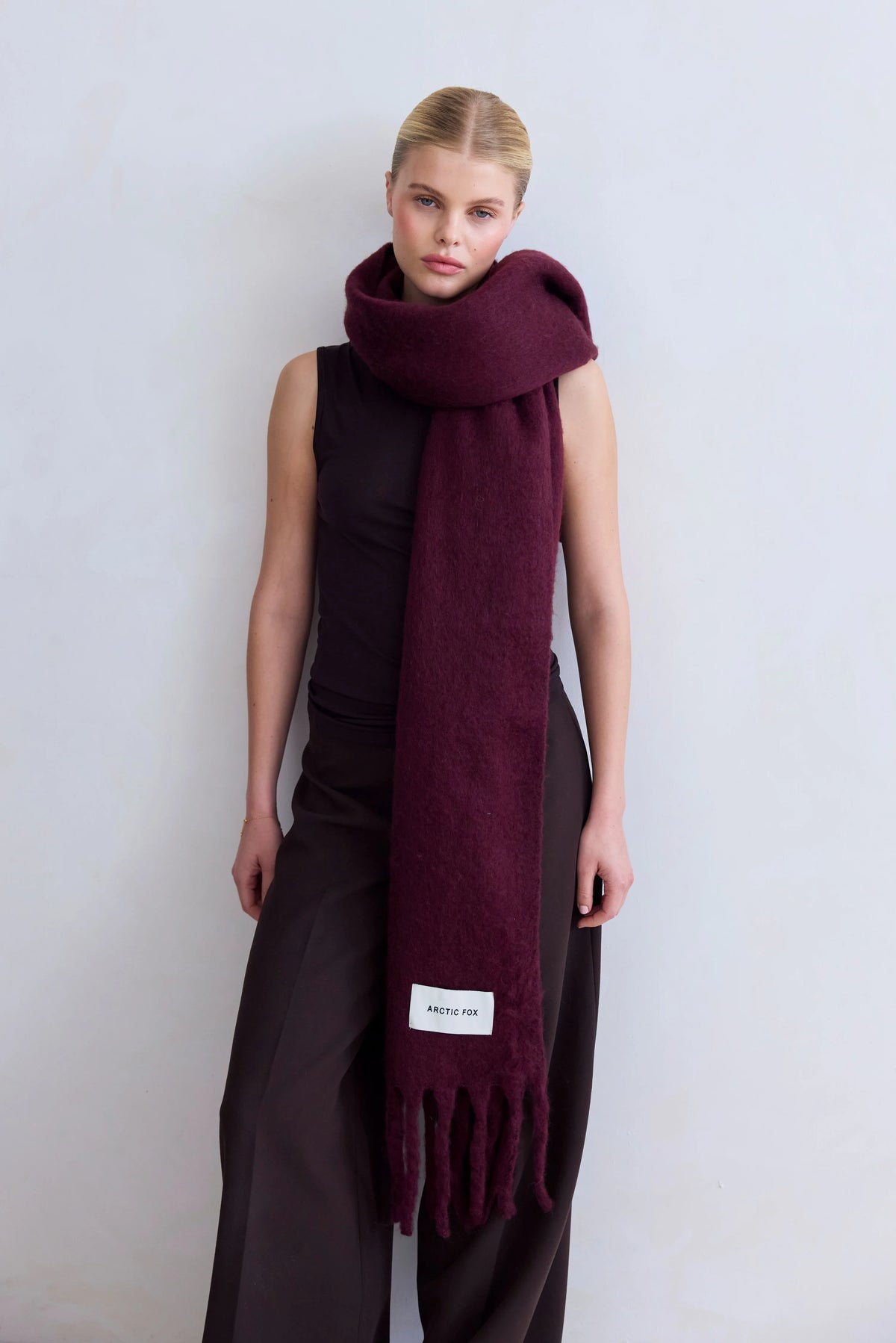 The Stockholm Scarf - Cherry Lacquer