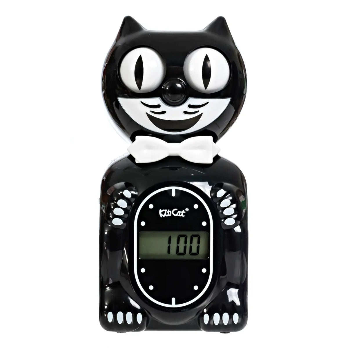 Kit-Cat Klock Svört Vekjaraklukka