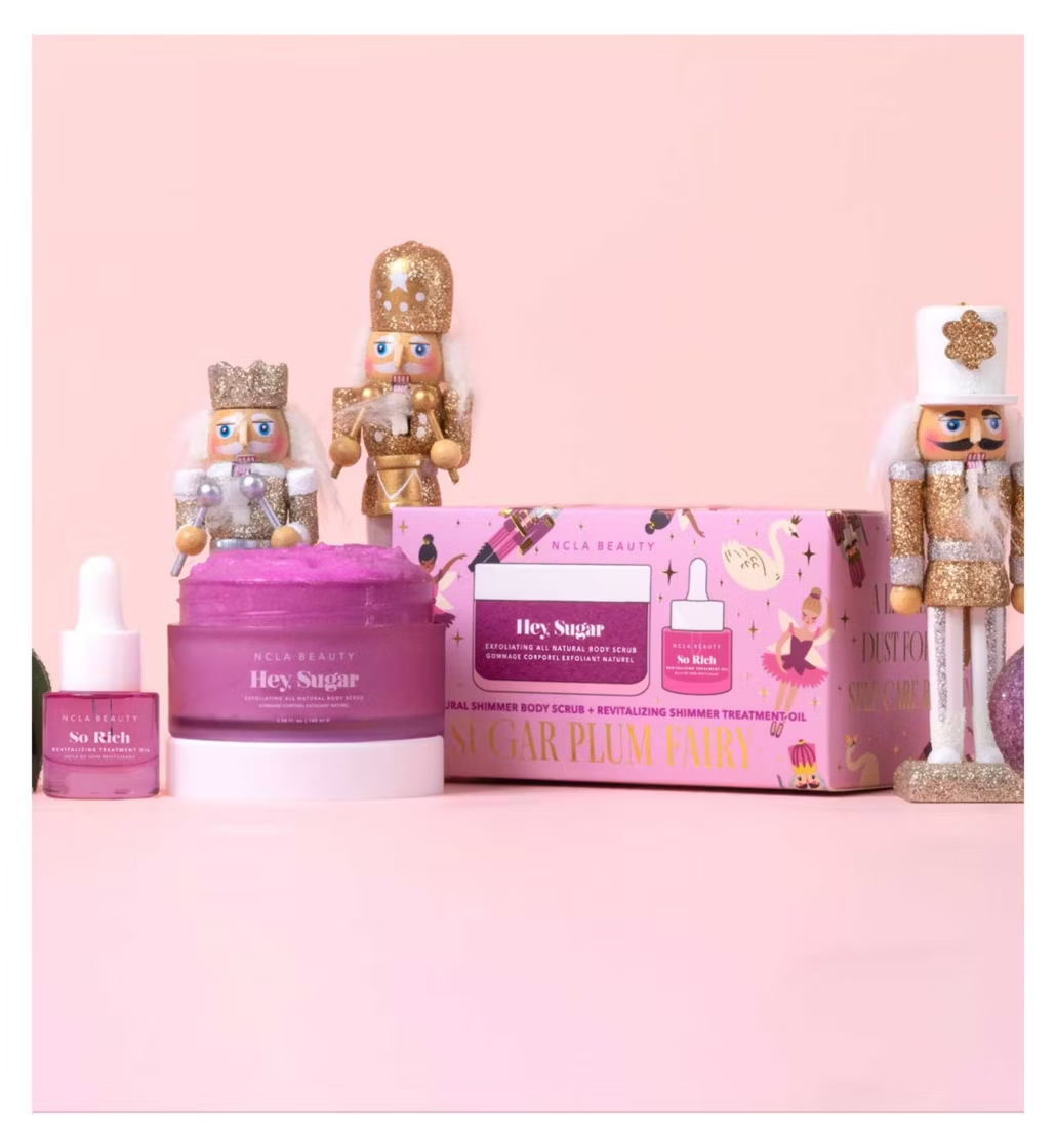 Hey Sugar Sugar Plum Fairy Body Scrub + Treatment Oil Set