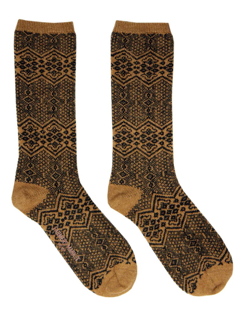 Hamragarðar Ullarsokkar Khaki Unisex
