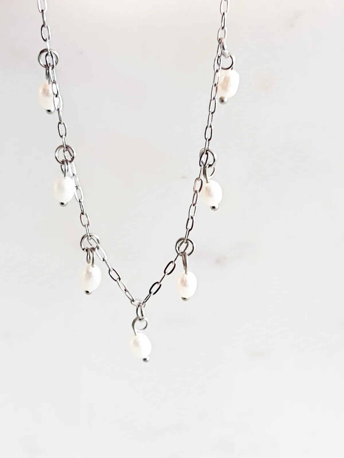 Oval Perlu Armband