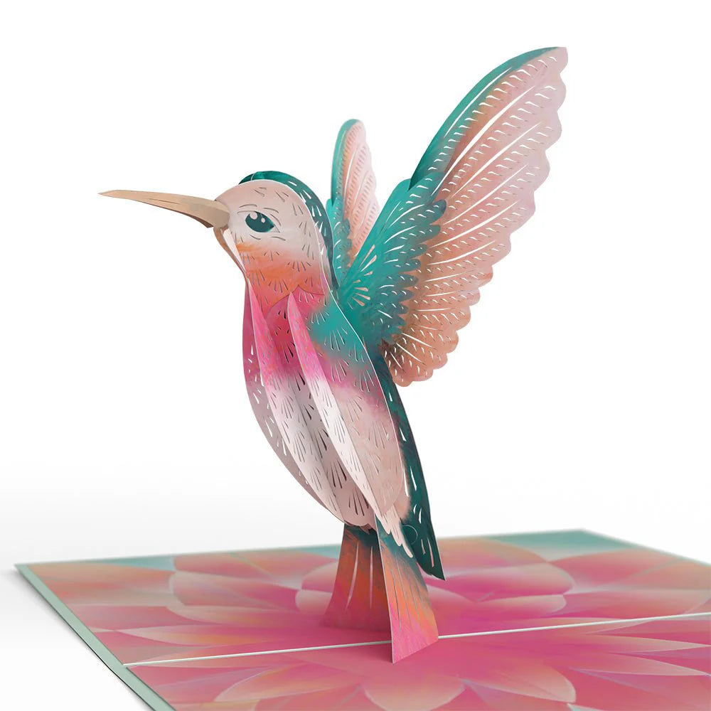 Lovely Hummingbird Pop-Up Kort