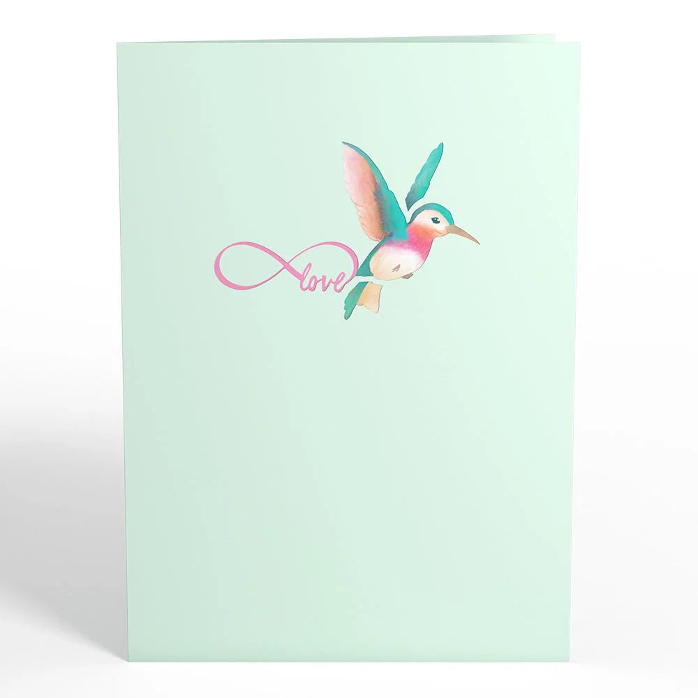 Lovely Hummingbird Pop-Up Kort