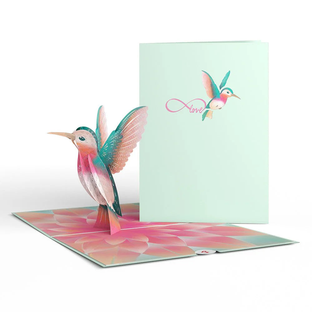 Lovely Hummingbird Pop-Up Kort