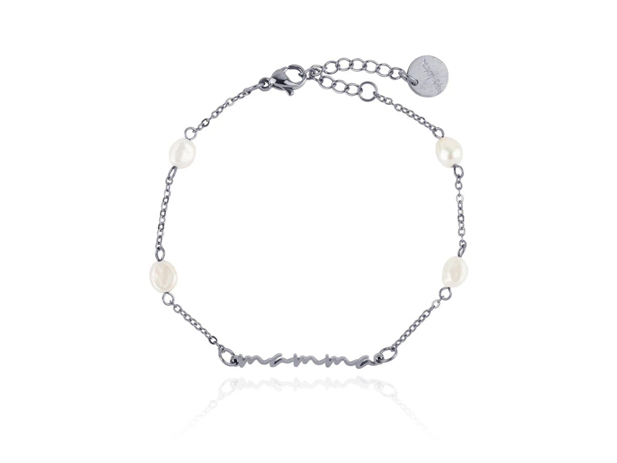 Mamma Perlu Armband Silfur