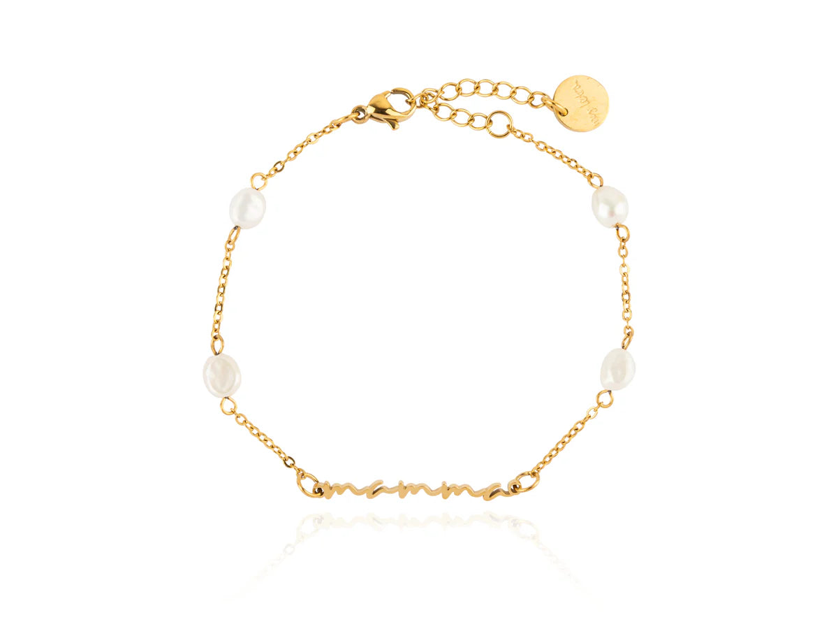 Mamma Perlu Armband Gull