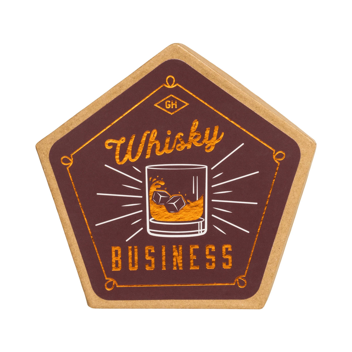 Ceramic Whisky Coasters, Set of 4