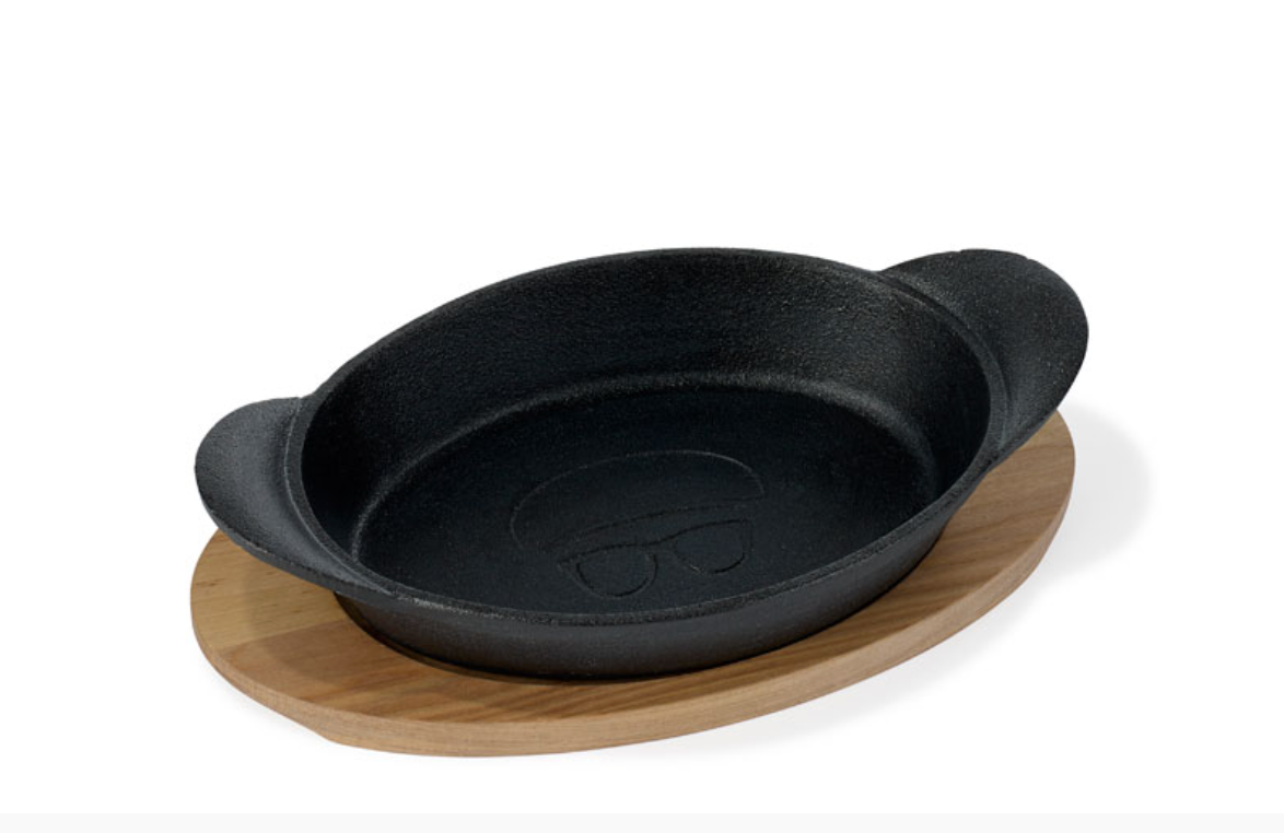 Panna á viðarplatta 27 cm